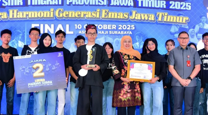 Tempat Sekolah Mantan Wapres Budiono Meraih Juara Lomba Paduan Suara Provinsi Jawa Timur 2025